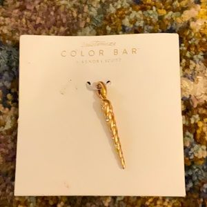 Kendra Scott Unicorn Horn Charm Vintage Gold Color Bar